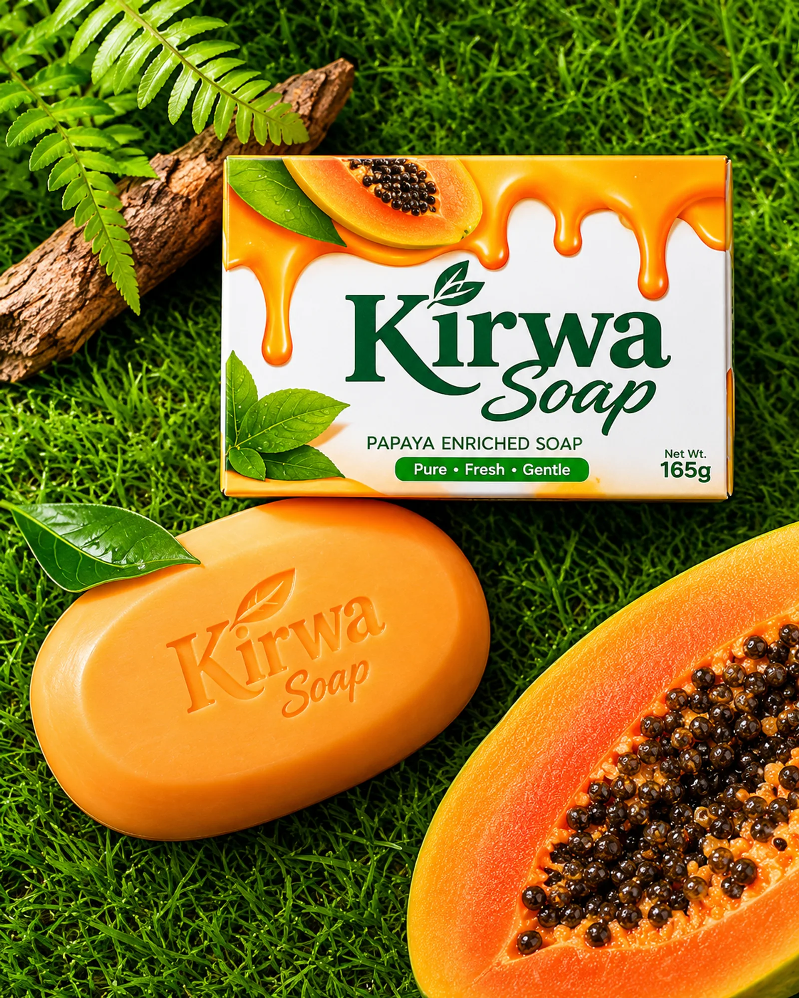Kirwa Papaya Enriched Soap